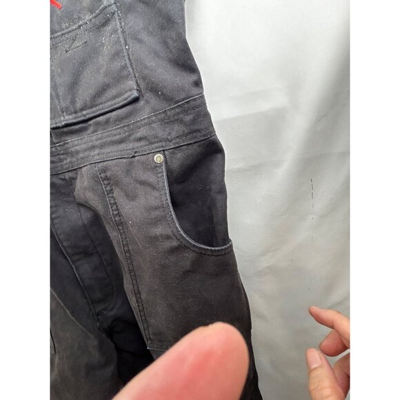 Craftsman Heavy Duty Insulated Bib Overalls Men’s L Black 100% Cotton Workwear - Picture 10 of 12